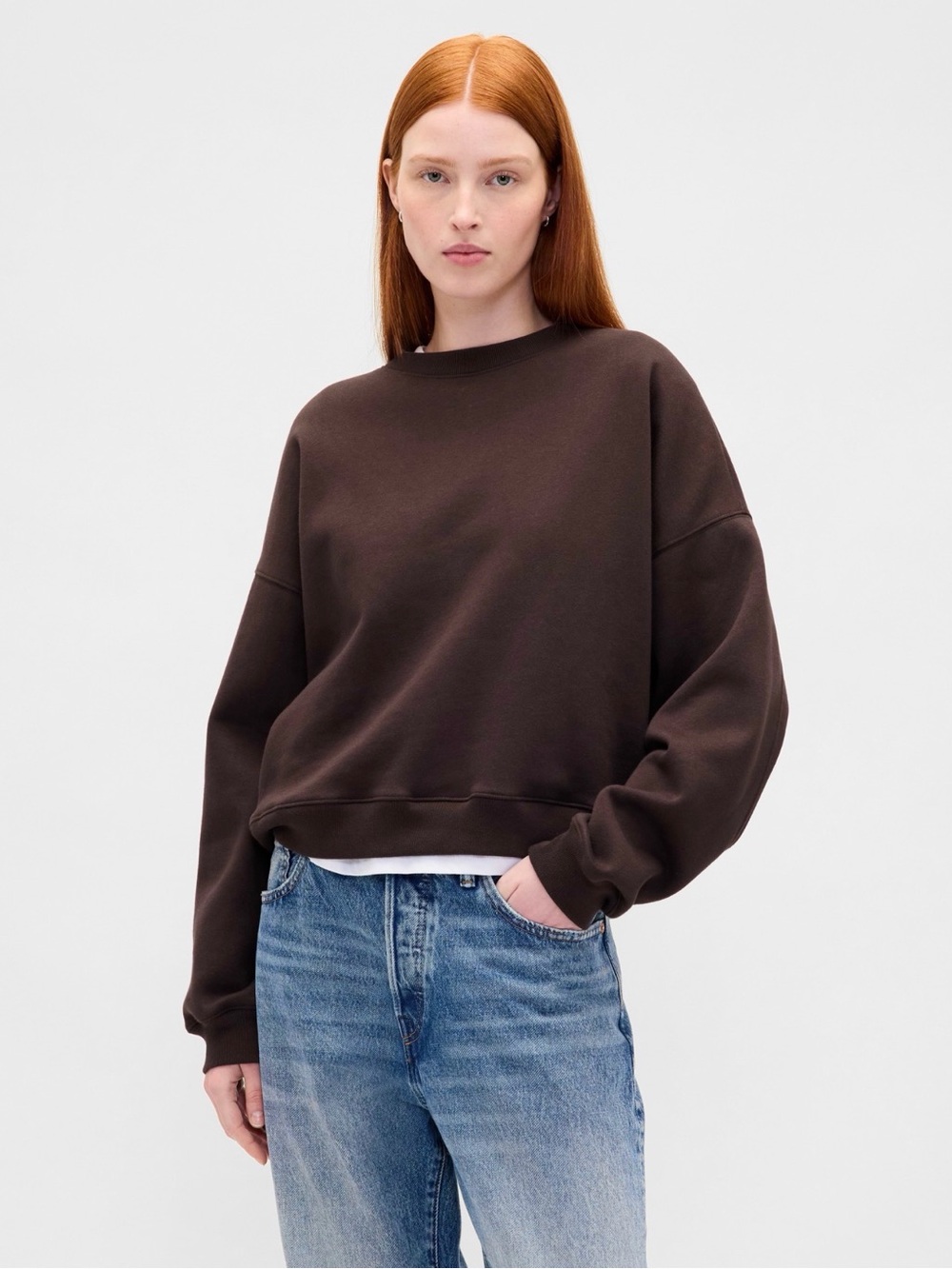 Gap VintageSoft Wedge Crew Sweatshirt